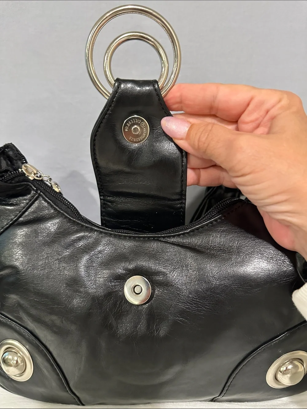 JC Fashion Black Studded Women's Hobo Bag NWT’S